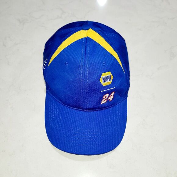 NAPA Racing Chase Elliott #24 Hendrick Motorsports Nascar Blue Strapback Cap Hat - Picture 1 of 12